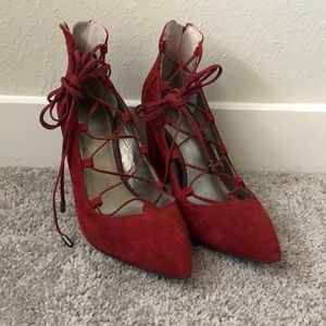 SAKS FIFTH AVENUE Lace-Up Pumps size 7.5
